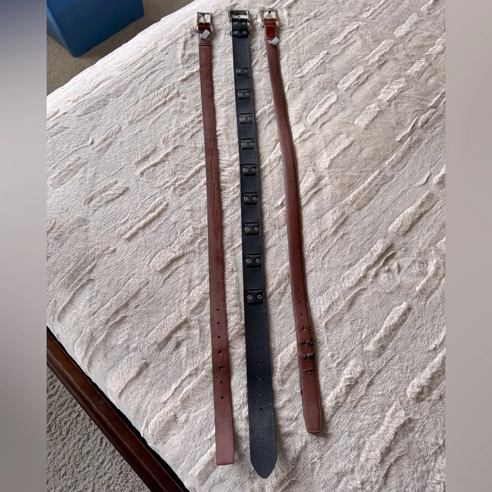 Men’s 3 Leather Belt Bundle